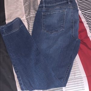 Curvy skinny loft low rise jeans
